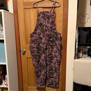 Pilcro Purple and Black Patterned Jumpsuit, 20W
